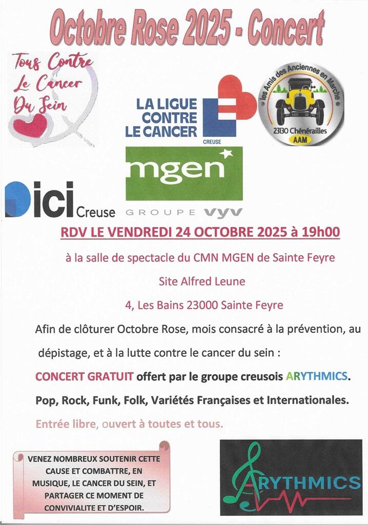 Concert Octobre Rose
