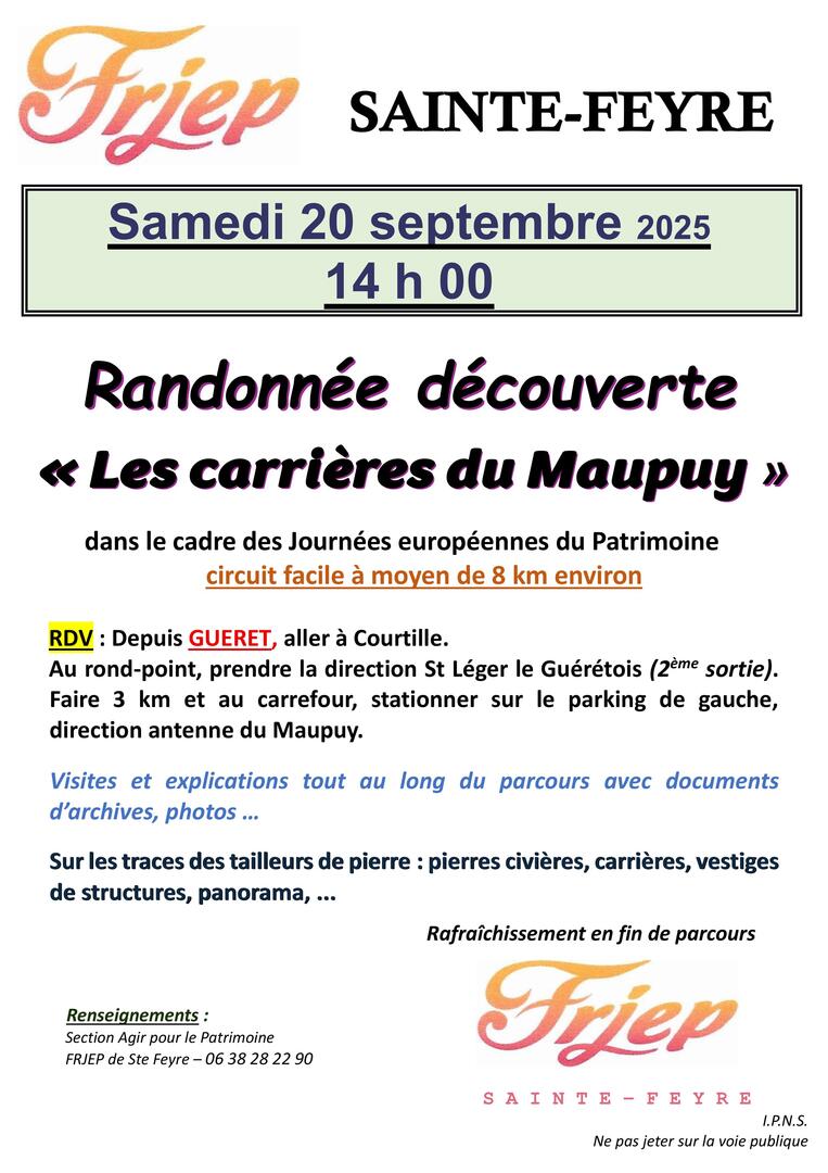 JEP Carrières Maupuy
