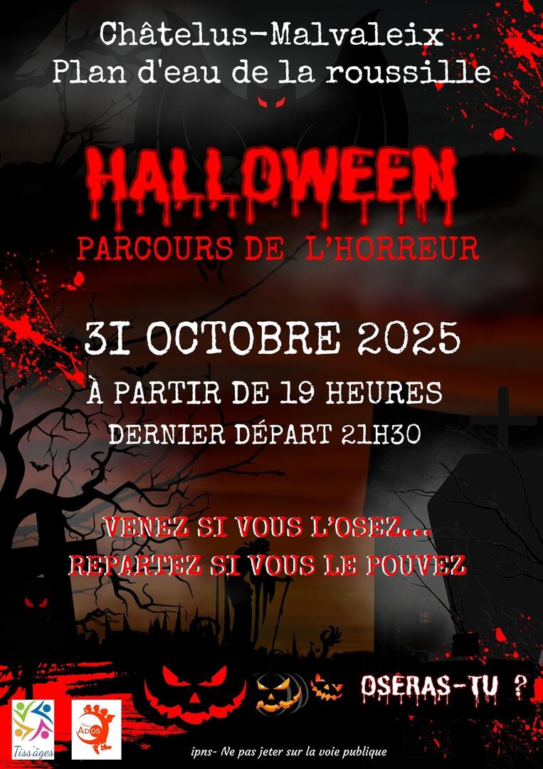 Affiche parcours de l'horreur - 1