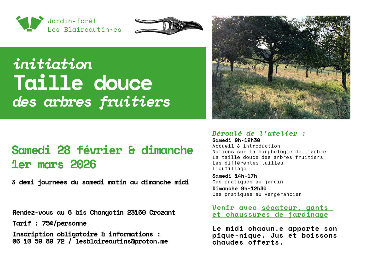 Affiche taille douce 2026