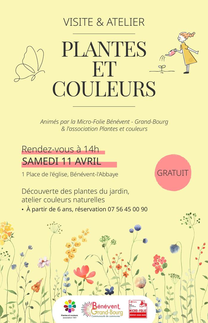 Visite et atelier Plantes et Couleurs