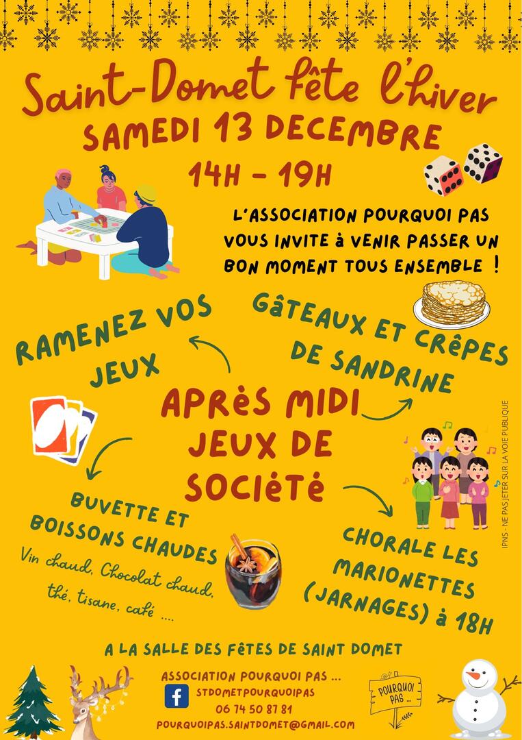 Apres midi jeux et chorale