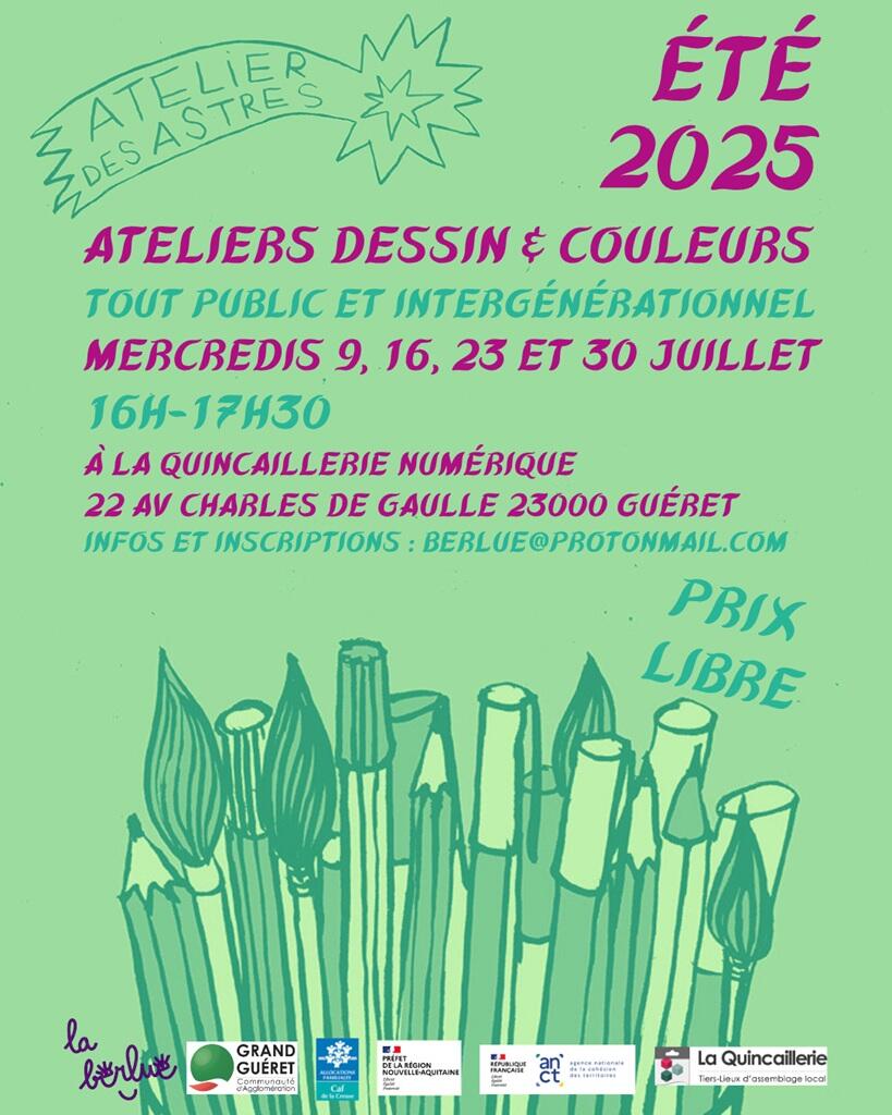 Ateliers dessins et couleurs