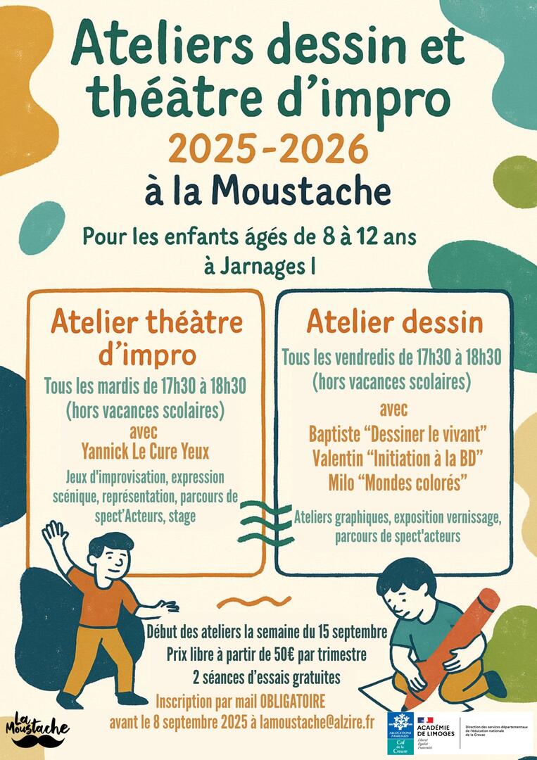 LA BASTON - Ateliers enfants Moustache 2025-2026