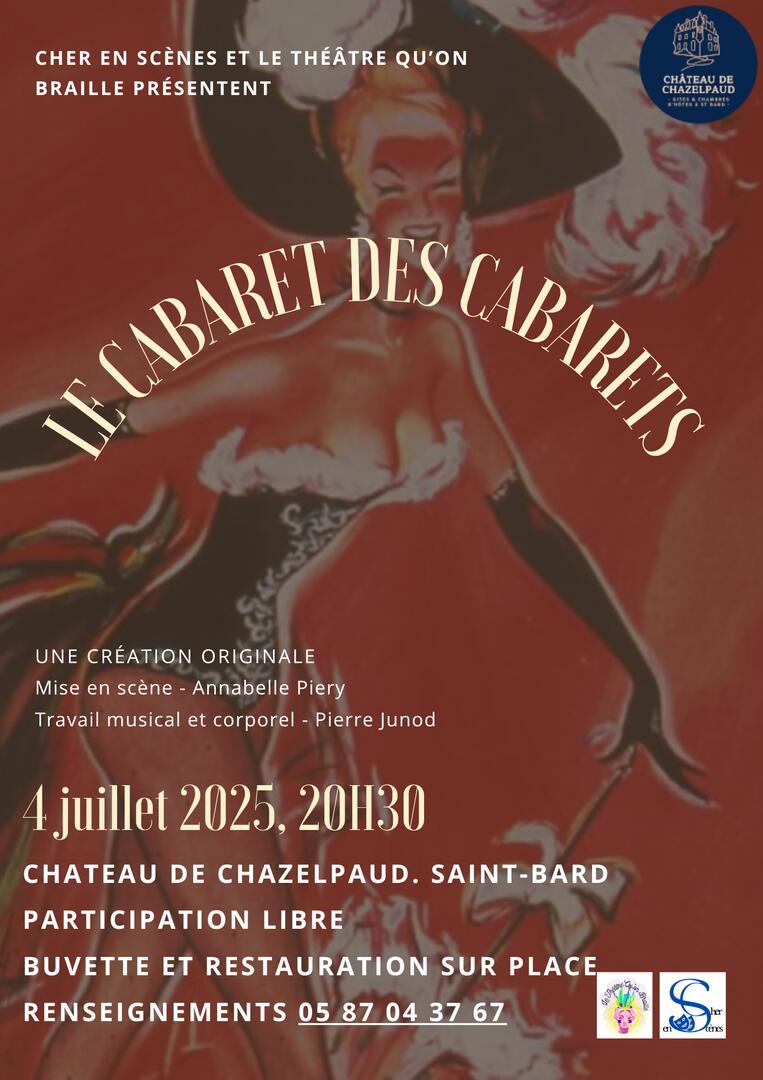 27 juin 2025, 20 h 30 - CABARET SAINT BARD
