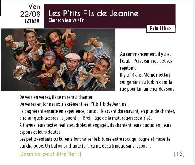 Capture Les p'tits fils de Jeanine