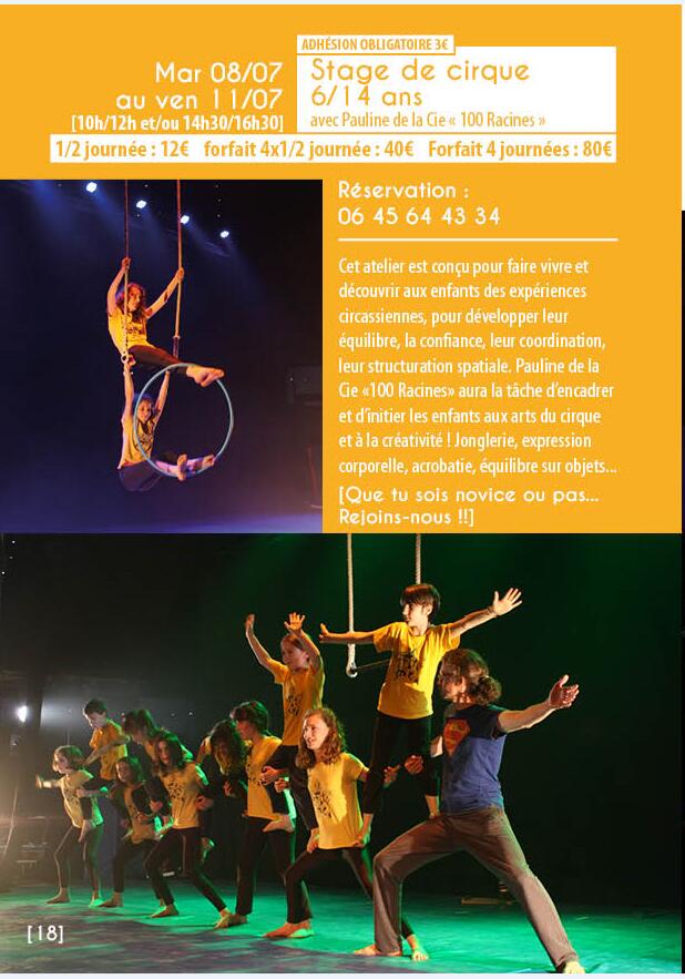 Capture stage de cirque