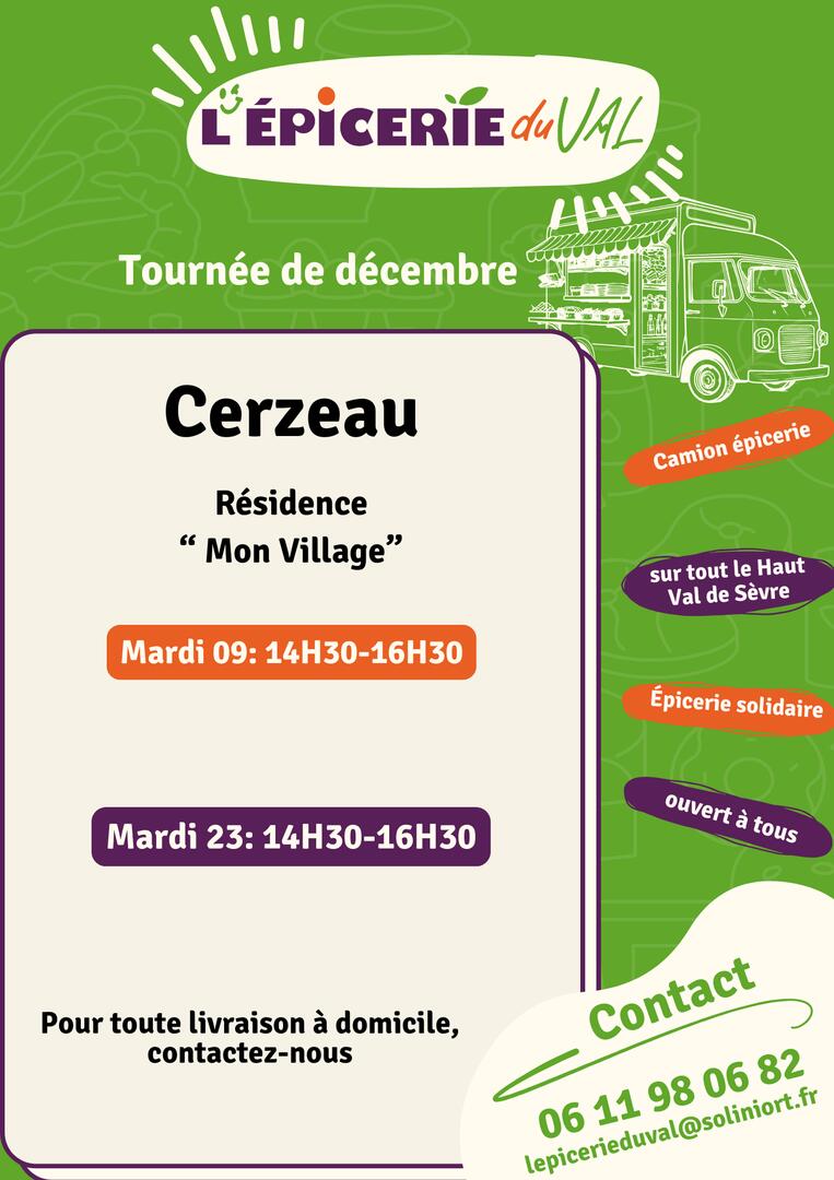 Cerzeau Tournée décembre 2025