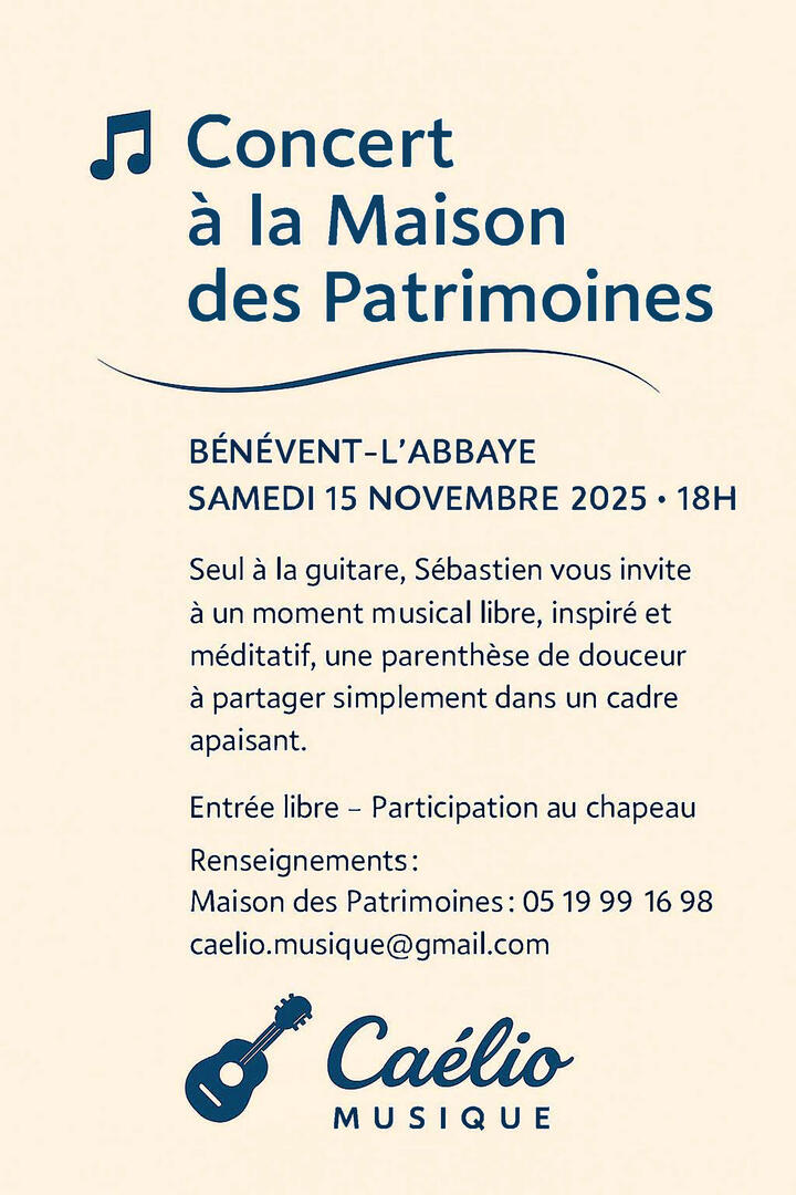 Concert à la Maison des Patrimoines