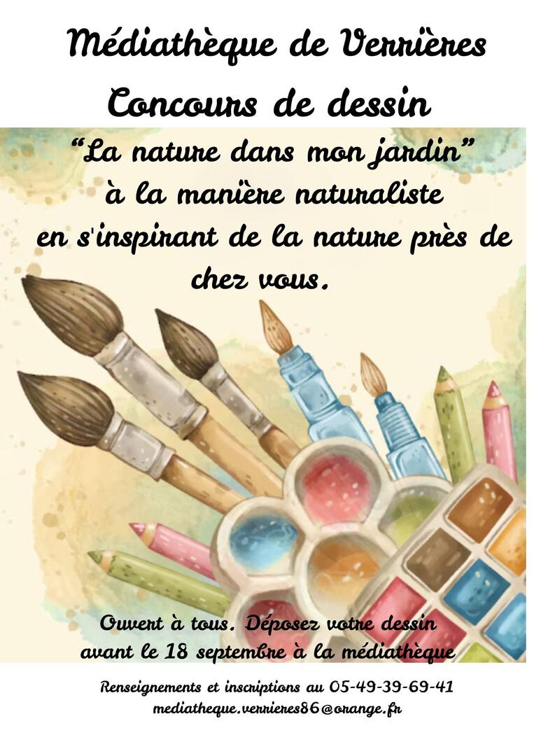 Concours de dessin "La nature dans mon jardin"