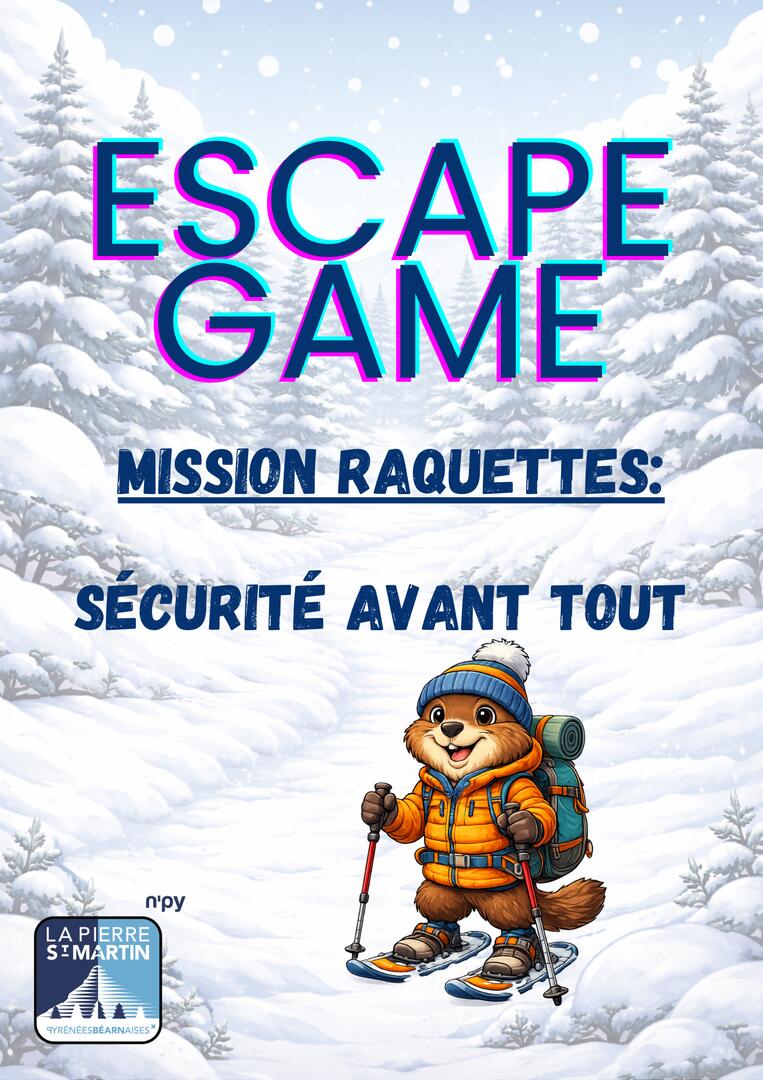 Affiche Escape Game Raquettes