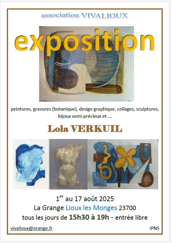 Expo 01.08 au 17.08.2025