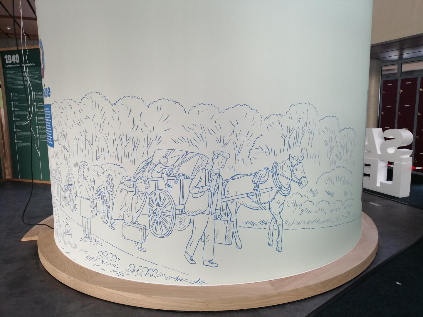 Illustration de l'espace mémoire refuge et résistances