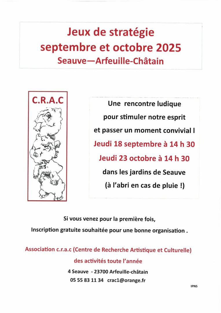 JEUX SEPTEMBRE.OCTOBRE