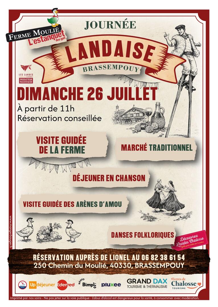 Journée landaise Brassempouy Programme
