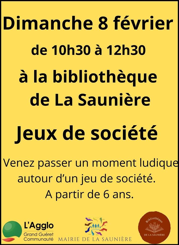 Jeux société La Sauniere