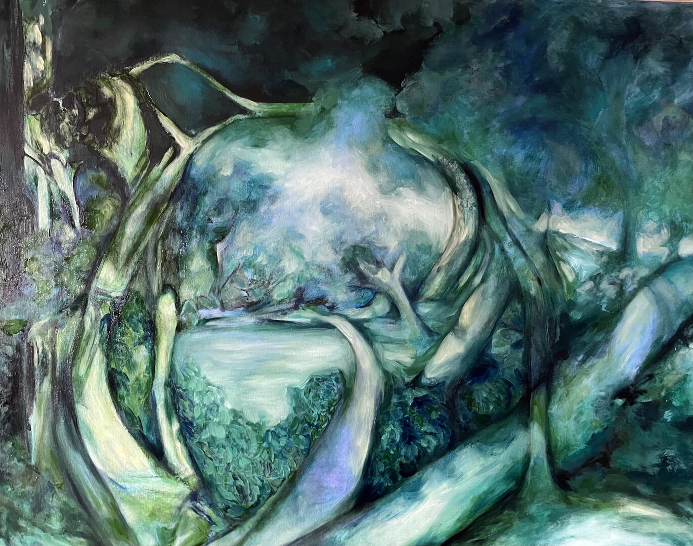 La Nature en Grand -14 avril 2023 - Huile sur toile 95x120cm -V.Pastor