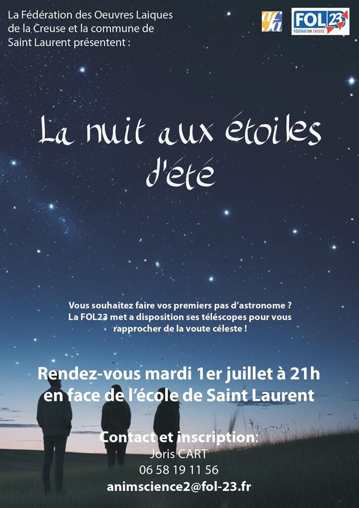 La nuit aux étoiles d'été