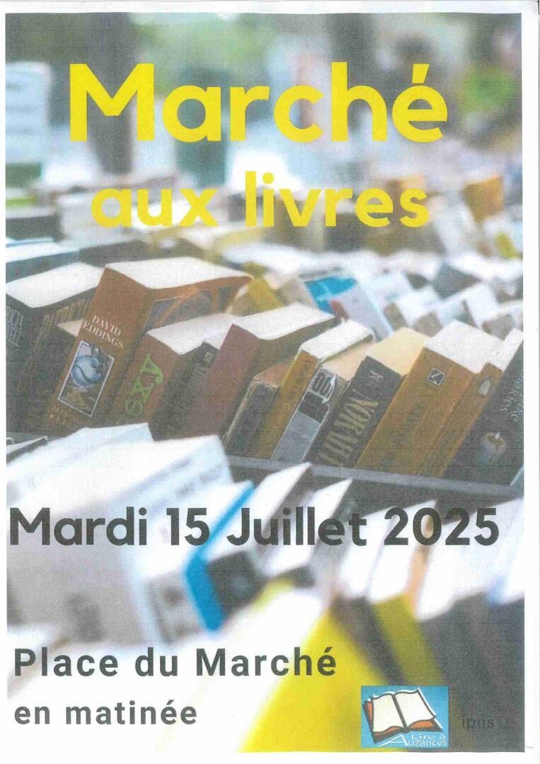Marché aux livres 15 juillet