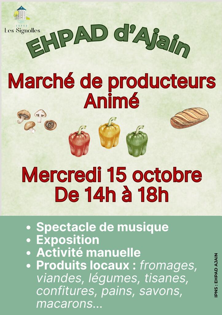 Marché de producteurs 15 octobre