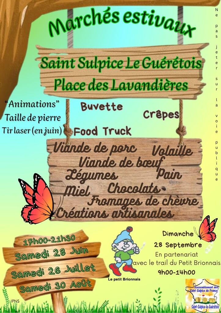 Marchés estivaux St Sulpice le Guérétois