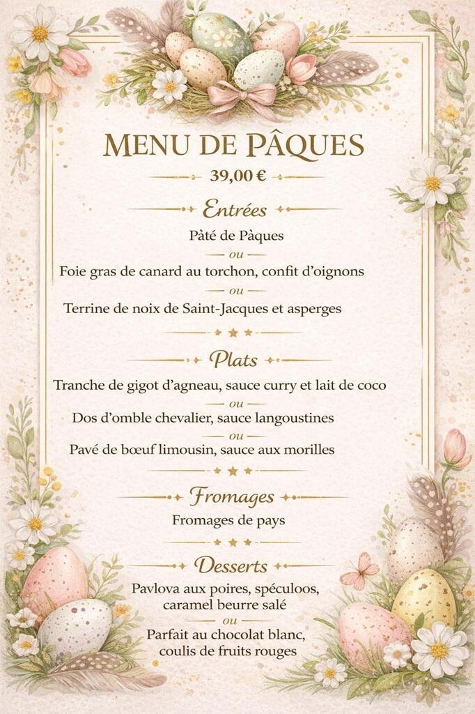 Menu de pâques 05-04-26