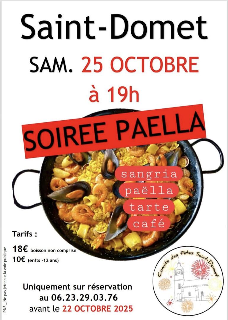 PAELLA Saint-Domet 25 oct