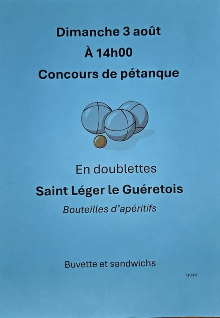Petanque St Léger
