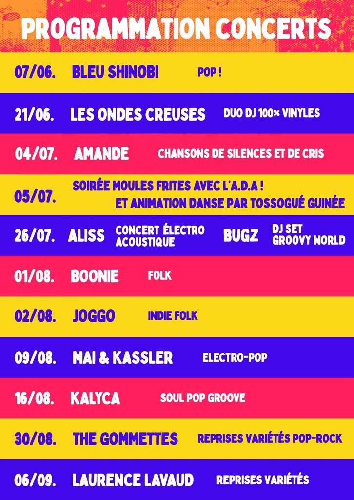 Programmation concerts