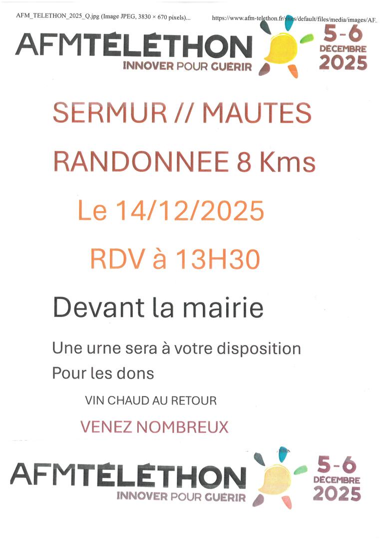 Randonnée téléthon