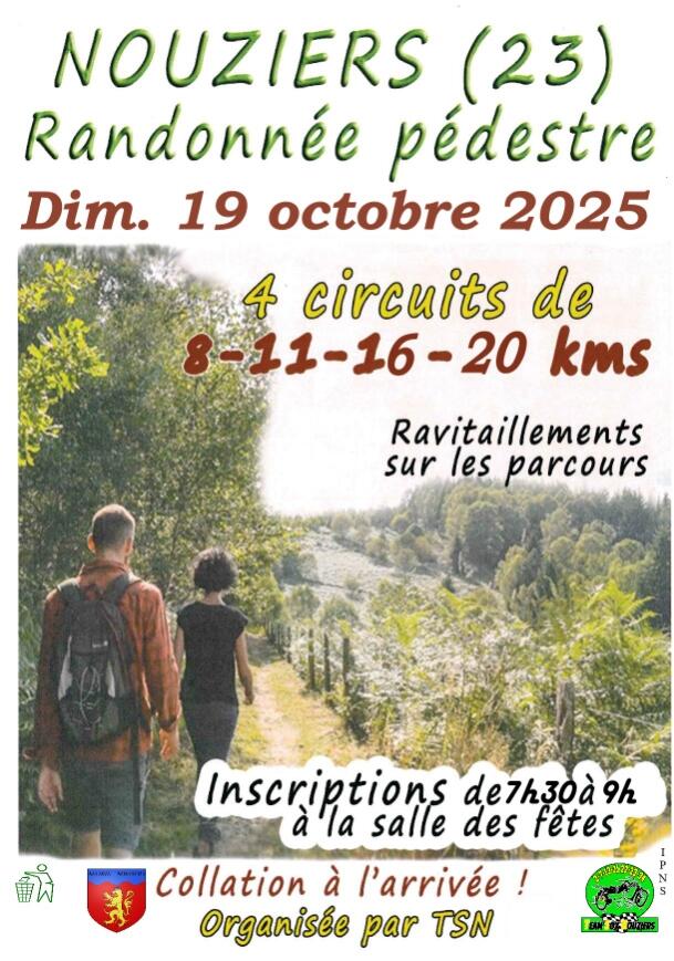 Rando Nouziers 19 octobre 2025