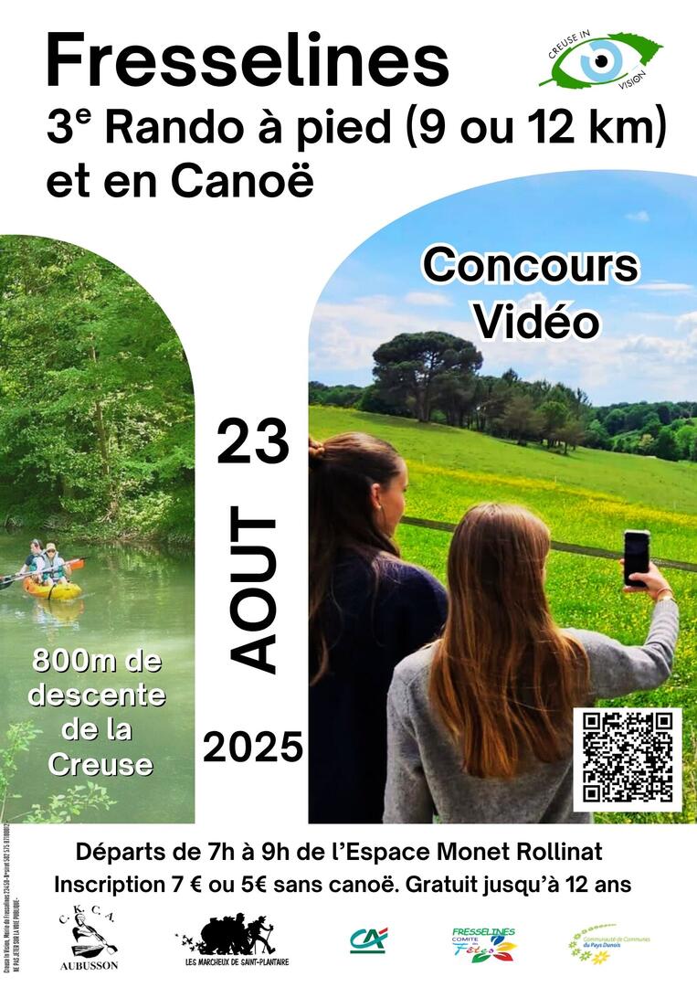 Randonnée pédestre avec traversée de la creuse en Canoé - 1