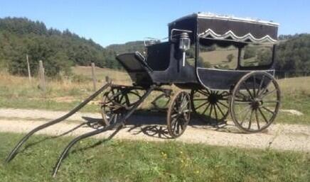 SAINT PARDOUX LES CARDS - Corbillard Hippomobile