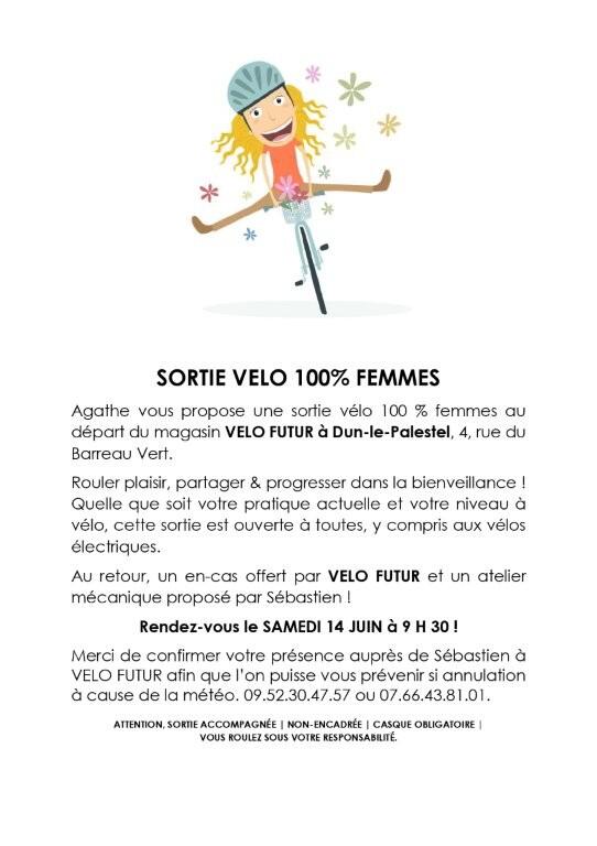 SORTIE VELO 100 femmes - Affiche image