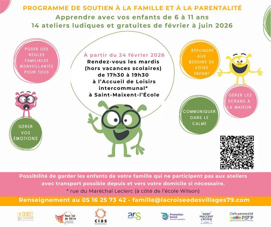 Renseignement au 05 16 25 73 42 - famille@lacroiseedesvillages79.com (Publication Facebook) - 1