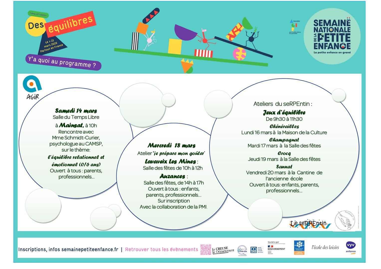 Semaine de la petite enfance CAVL AGIR 2026