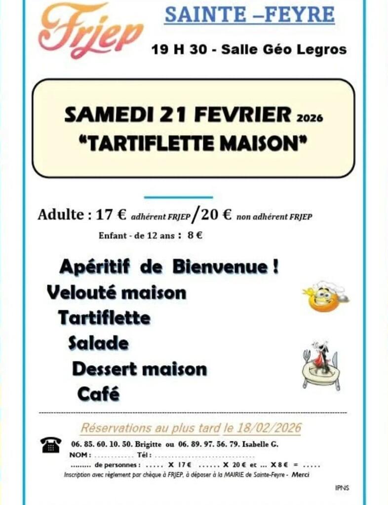 Soirée tartifette