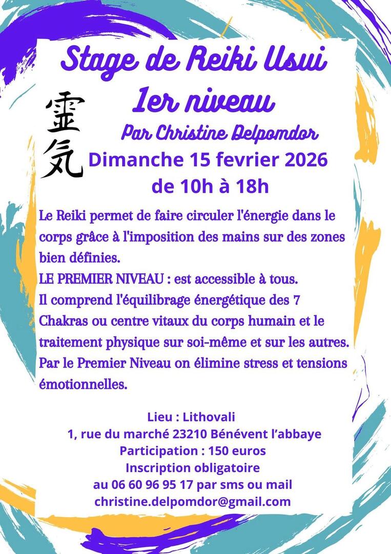 Stage de Reiki Usui