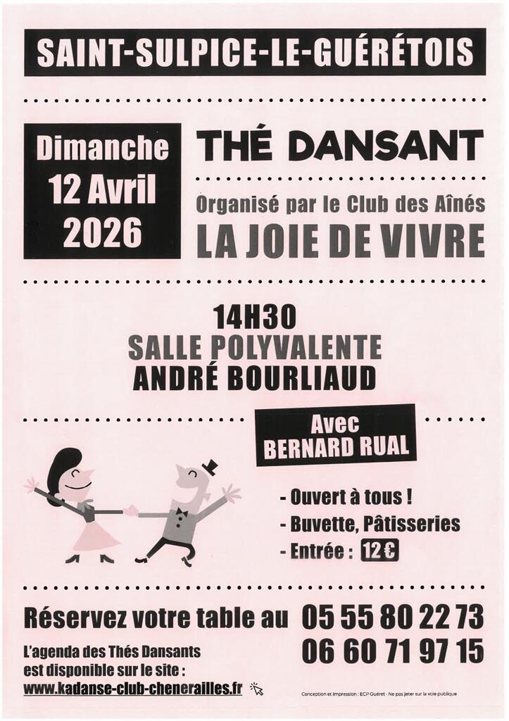 Thé dansant st sulpice le gtois