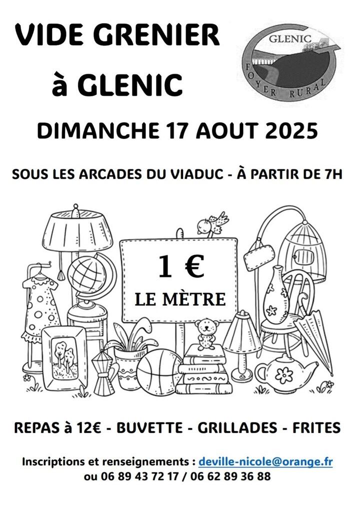 Vide grenier Glénic