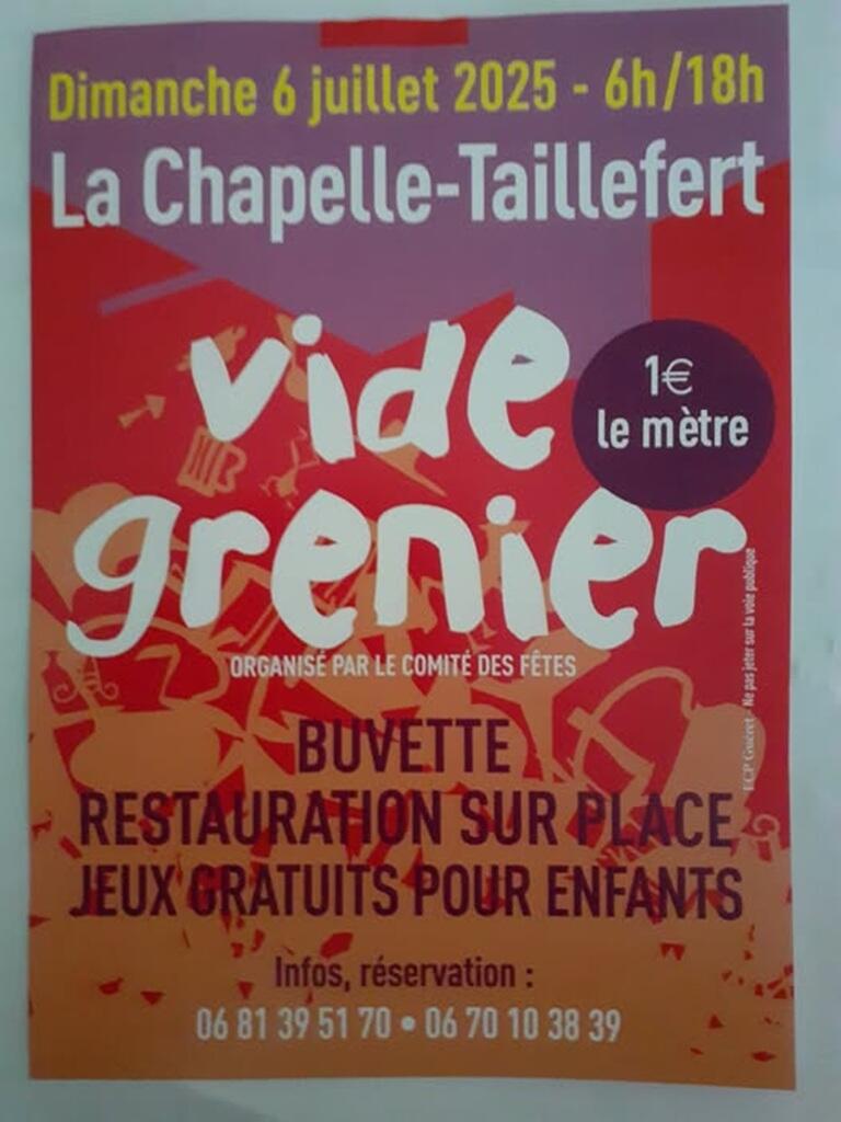Vide-grenier La Chapelle Taillefert