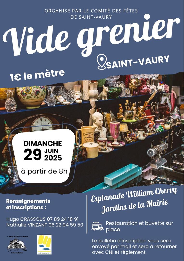 Vide grenier St Vaury