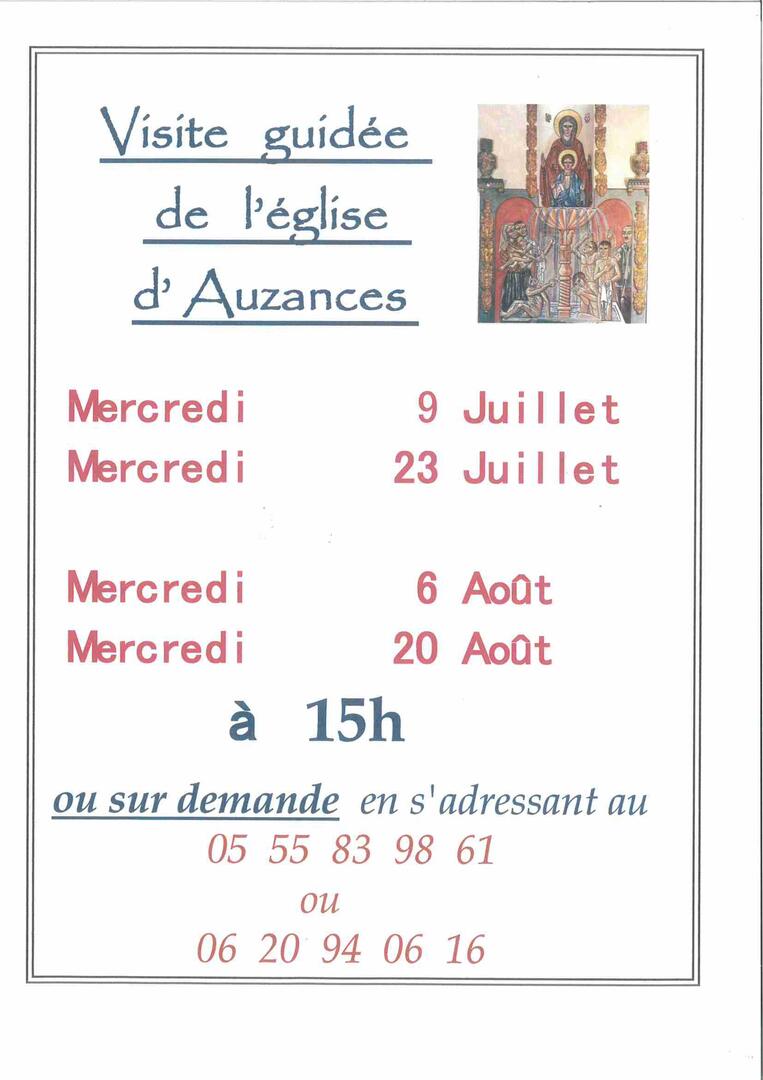 Visites de l'Eglise