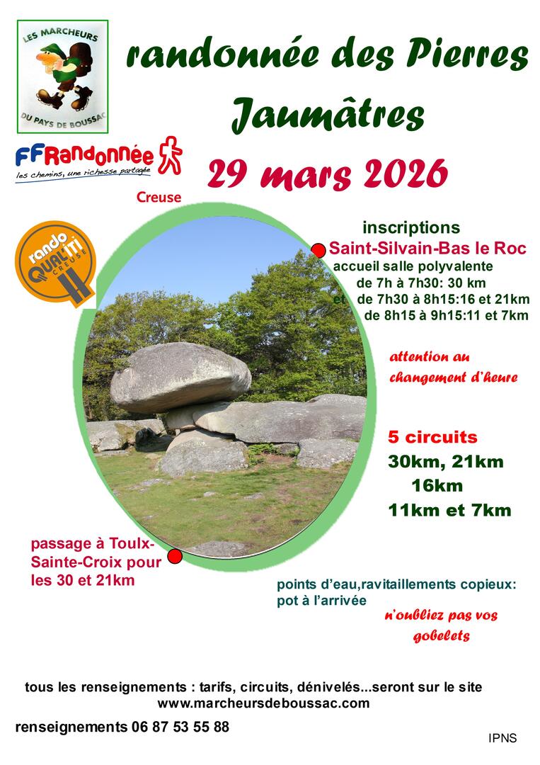 Randonnée des Pierres Jaumâtres