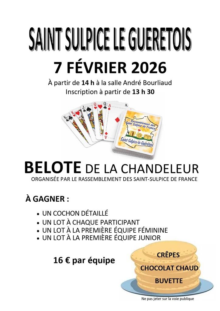 afffiche belote 2026