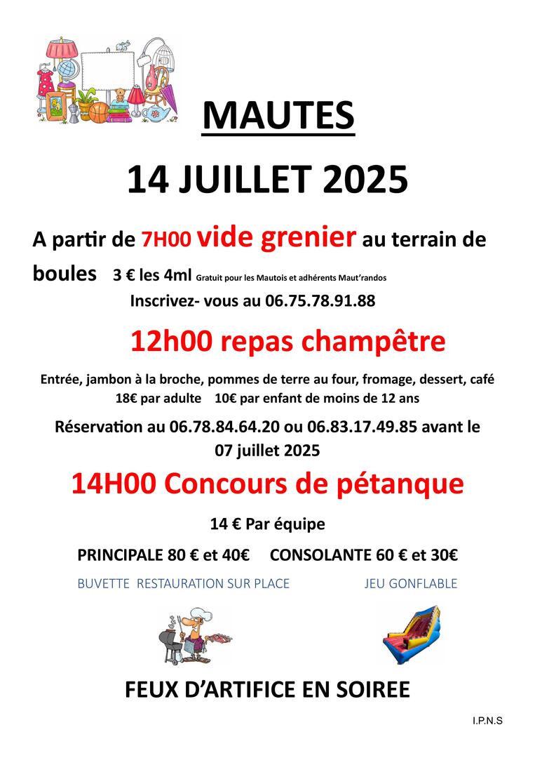 affiche 14 juillet 2025