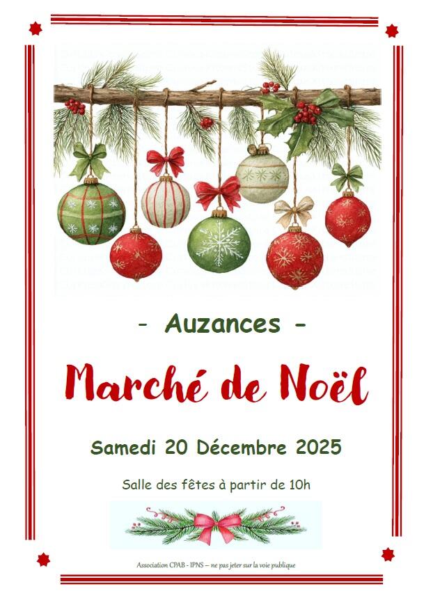 affiche Noel Auzances 2025