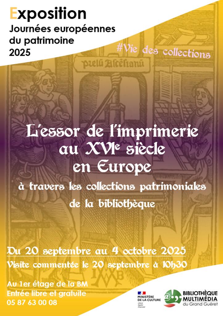 Exposition : l'Essor de l'imprimerie