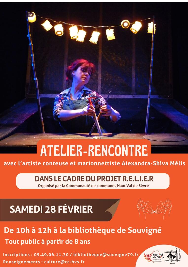 affiche atelier Biblio cherveux - 2