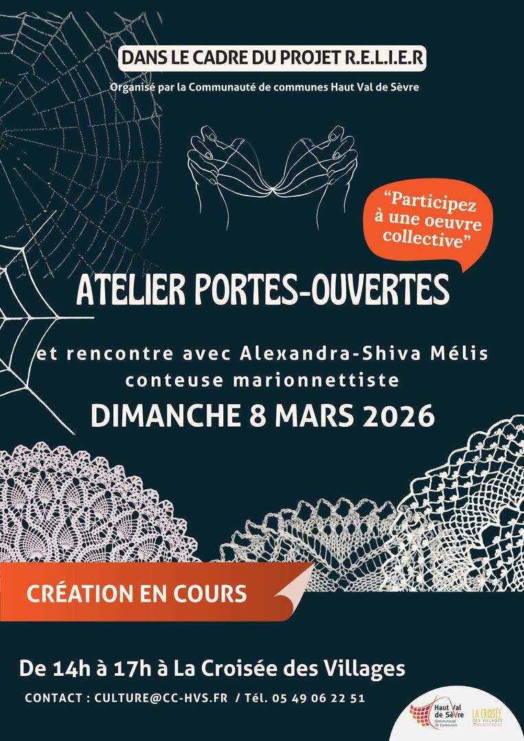 affiche atelier portes ouvertes oeuvre collective - 1